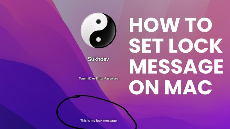 [Quick Tips] How to Set Lock Message On Mac? - GeeksDigit.Com
