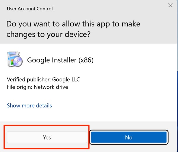 chrome-installer-popup-yes