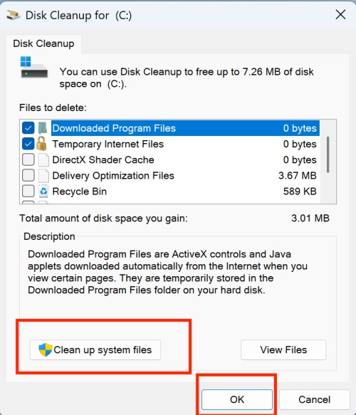 cleanup-system-files