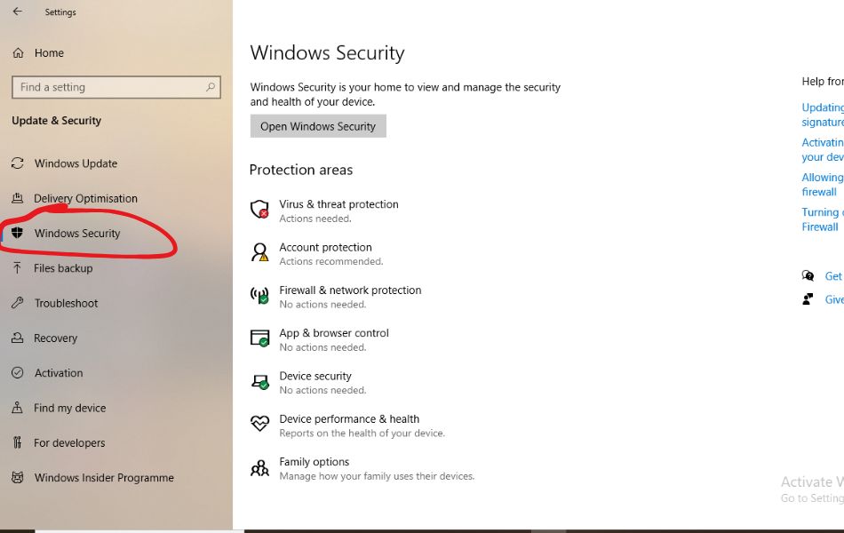 How to Open Windows Security in Windows 11 - GeeksDigit.Com
