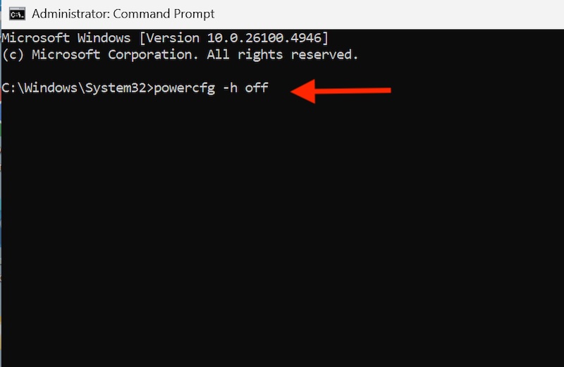 powercfg-off