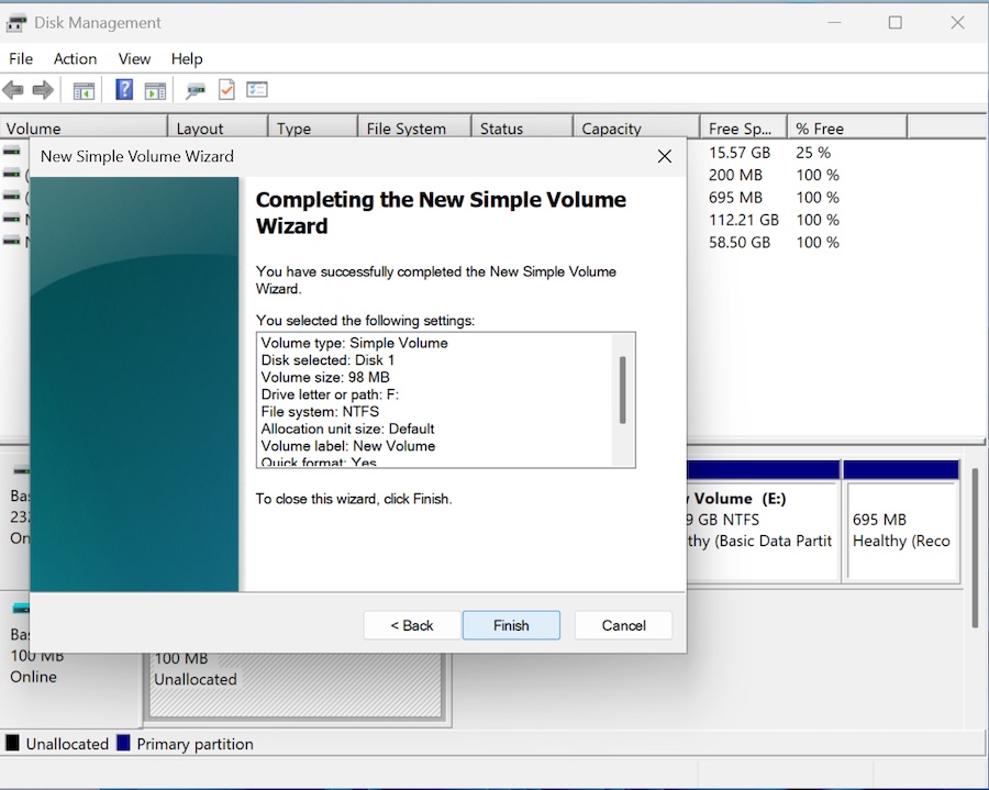 simple-volume-wizard-finish