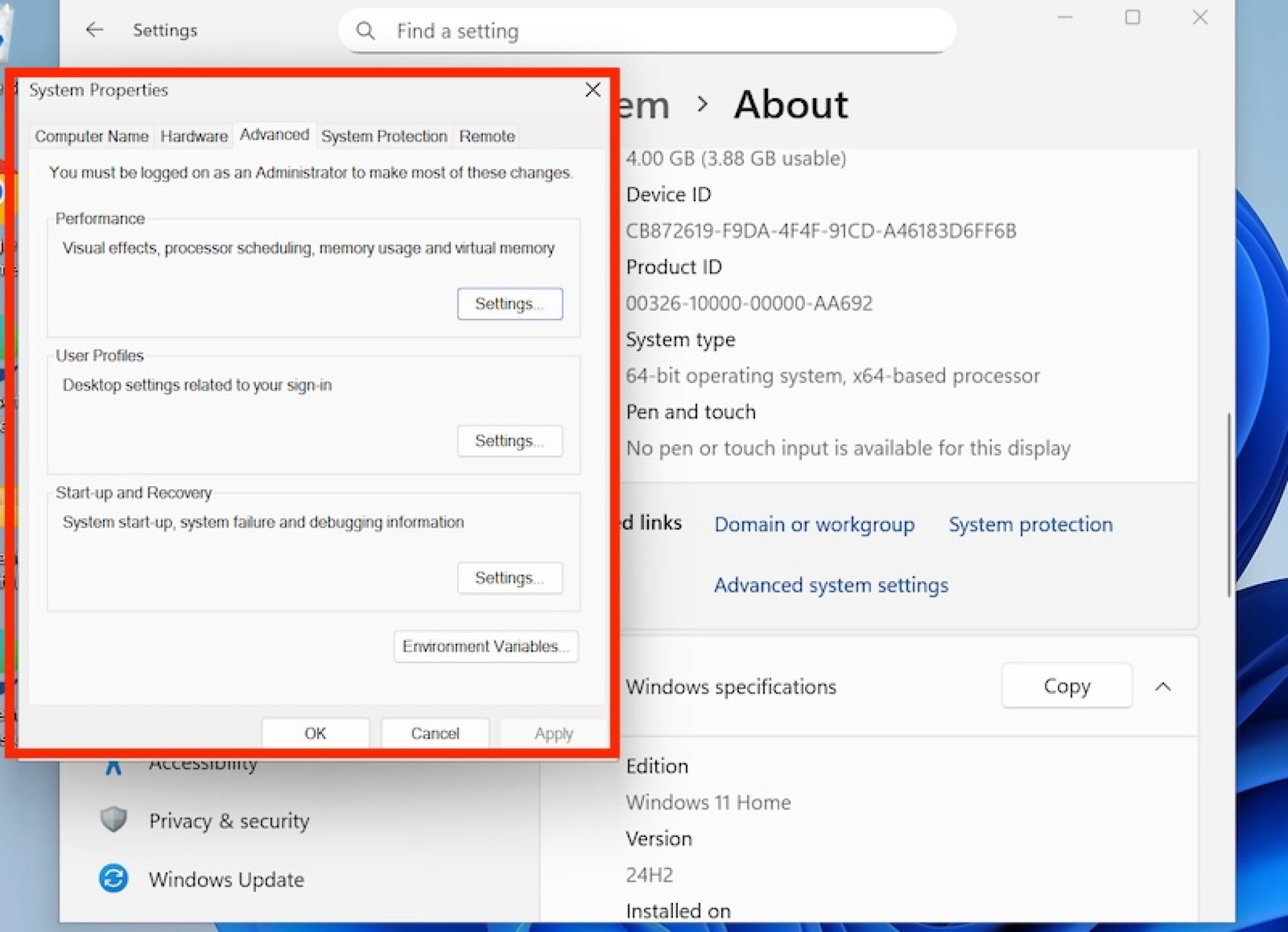 How to Open System Properties in Windows 11 - GeeksDigit.Com