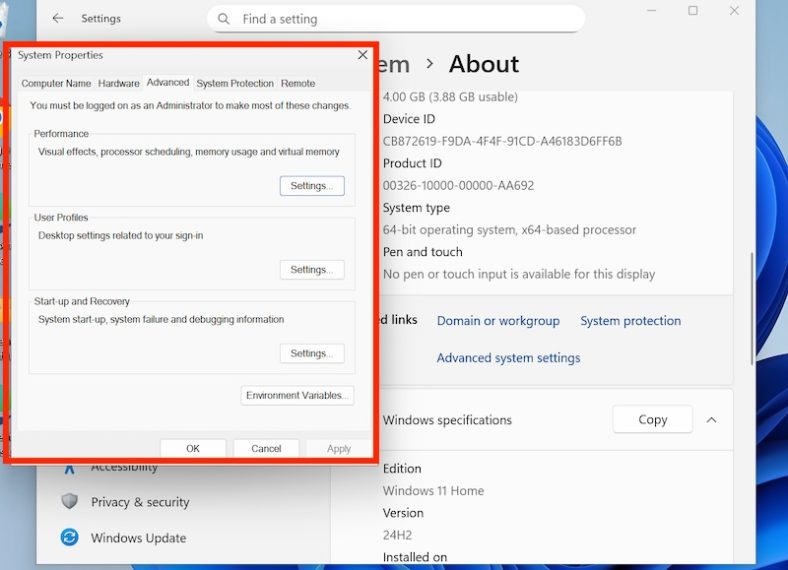 How to Open System Properties in Windows 11 - GeeksDigit.Com