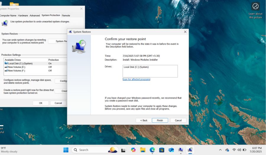 confirm-restore-point