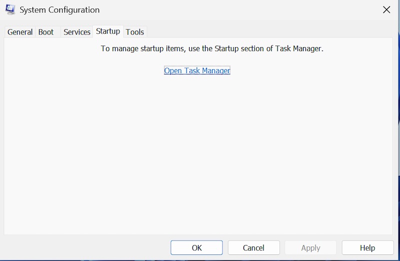 system-configuration-startup