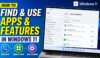 How to Find and Use Apps and Features in Windows 11