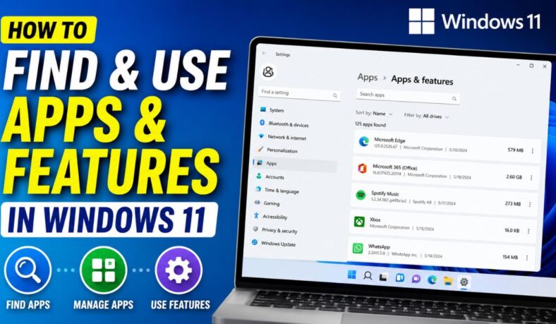 How to Find and Use Apps and Features in Windows 11 - GeeksDigit.Com