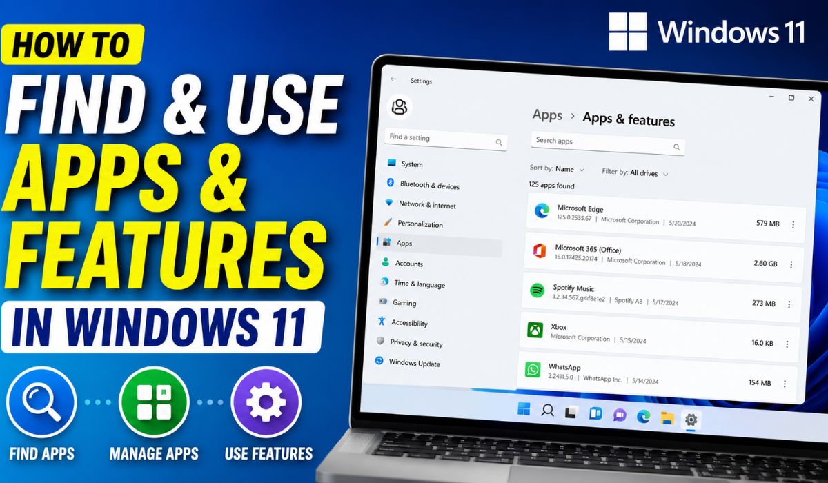 How to Find and Use Apps and Features in Windows 11