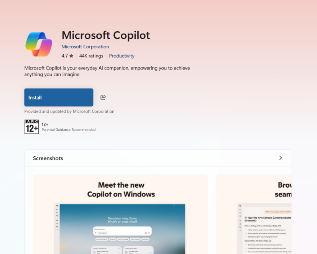 install-copilot-store