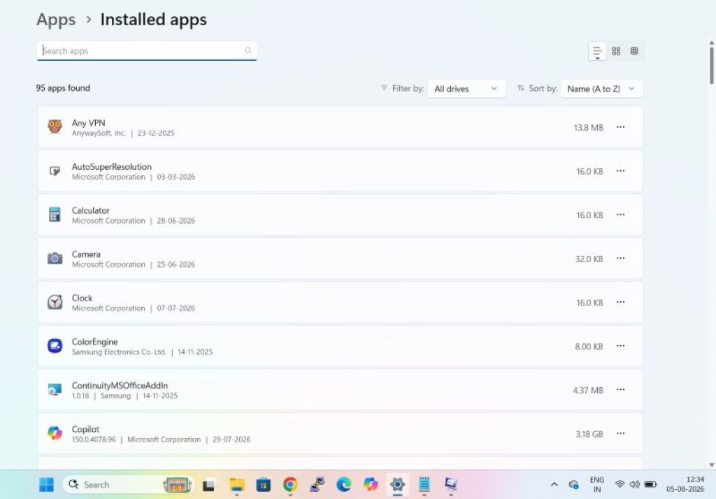 installed-apps-section-windows-11