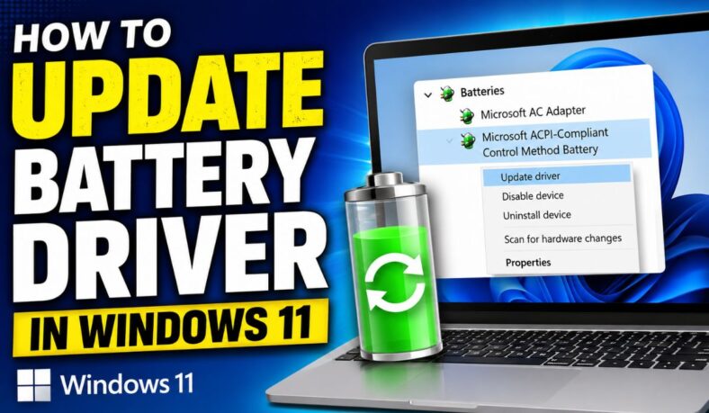 How to Update Battery Driver in Windows 11 - GeeksDigit.Com