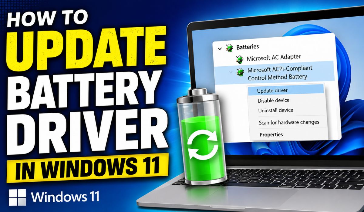 How to Update Battery Driver in Windows 11