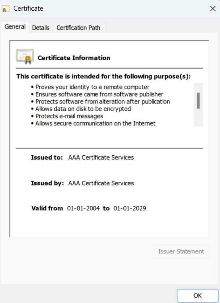 view-certificate
