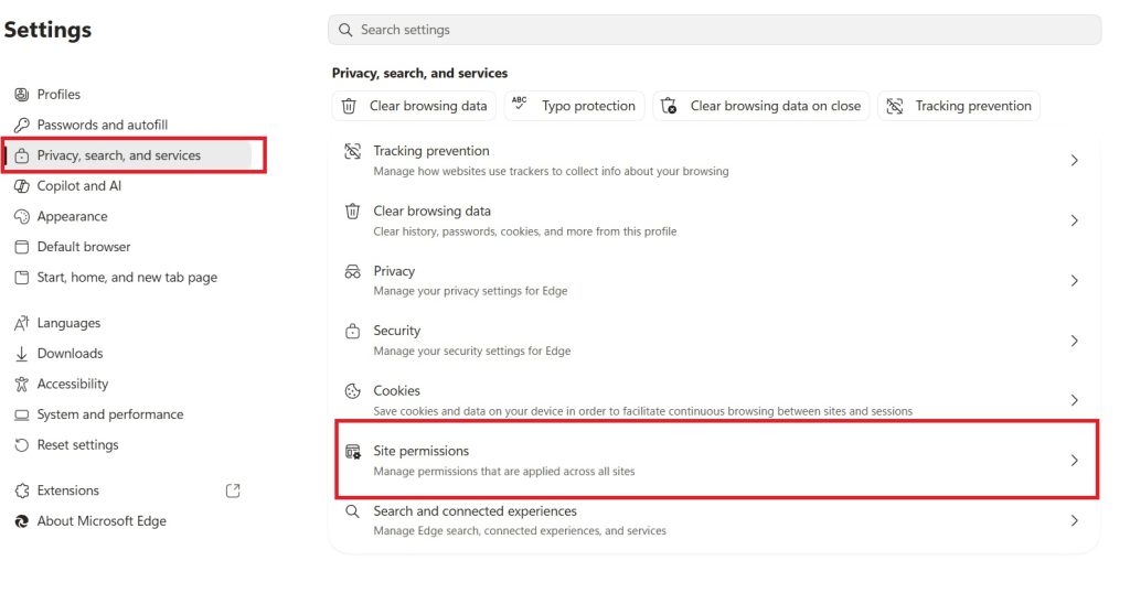 privacy-site-permission