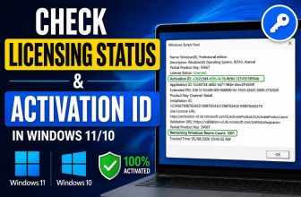 Check Licensing Status and Activation ID-windows