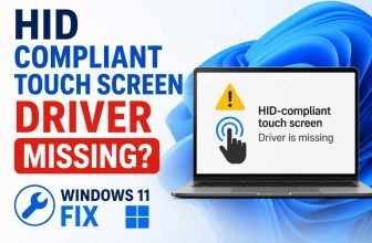 Fix HID Compliant Touch Screen Driver Missing On Windows 11