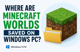 Minecraft Worlds Saved on Windows PC