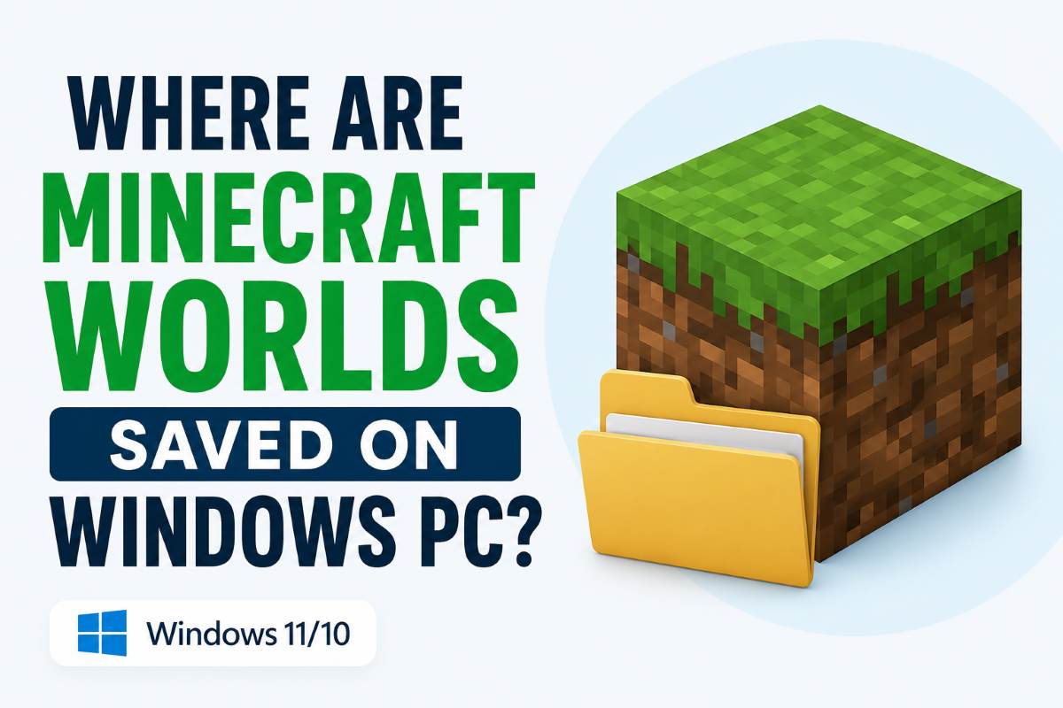 Minecraft Worlds Saved on Windows PC