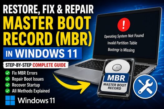 Restore, Fix & Repair Master Boot Record (MBR) in Windows 11
