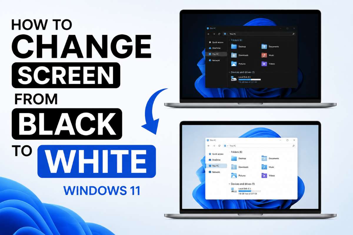 change-screen-from-black-to-white-windows-11