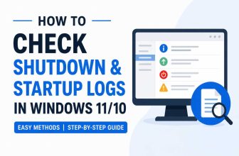 check-shutdown-startup-log