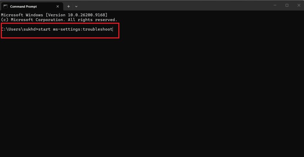 cmd-troubleshoot-command