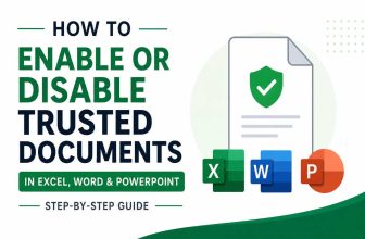 enable-disable-trusted-documents-excel-word-powerpoint