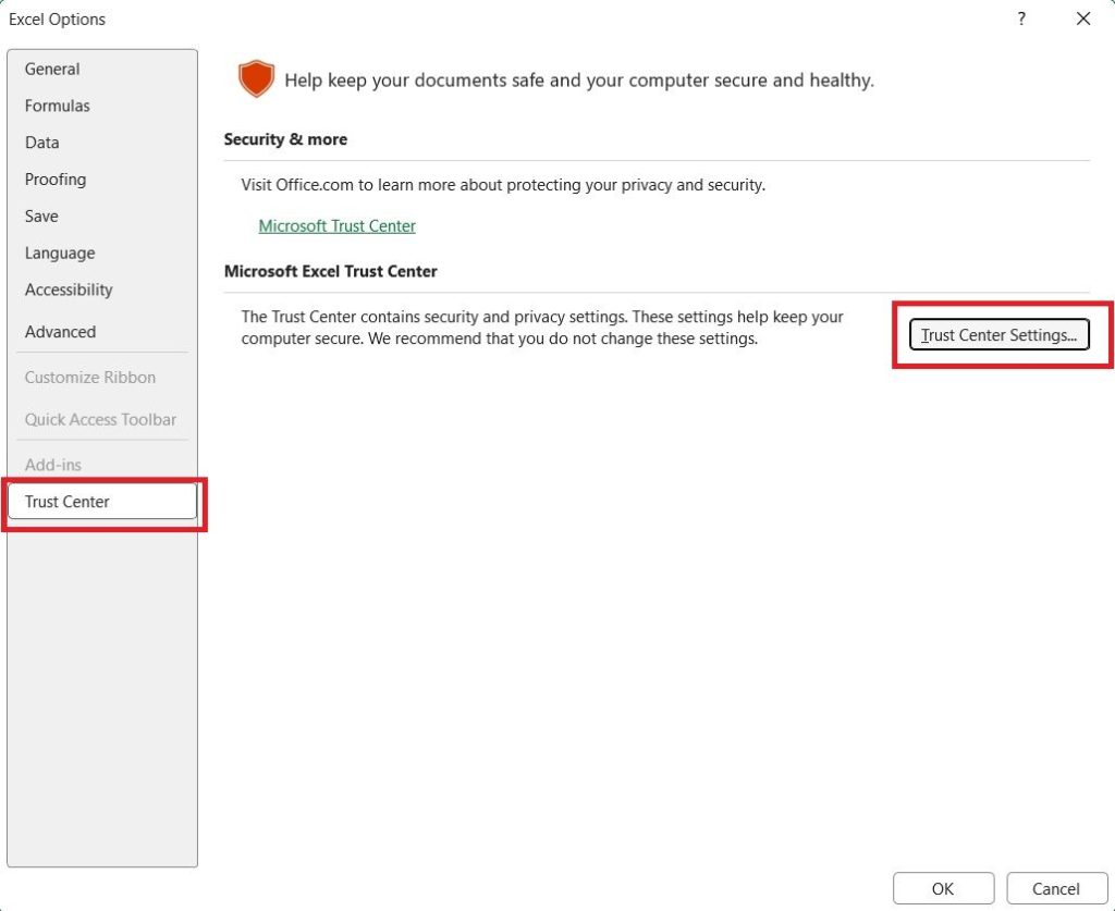 excel-trust-center-settings