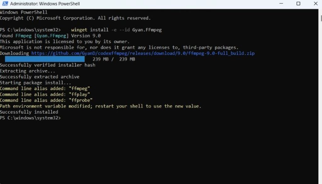 ffmpeg-installed