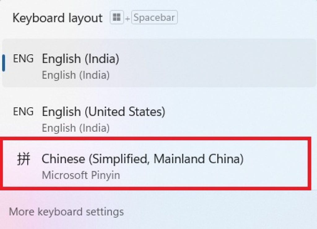 select-chinese-microsoft-pinyin
