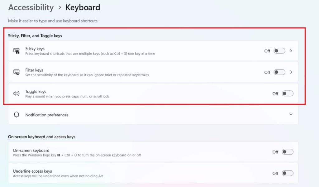 sticky-filter-toggle-keys