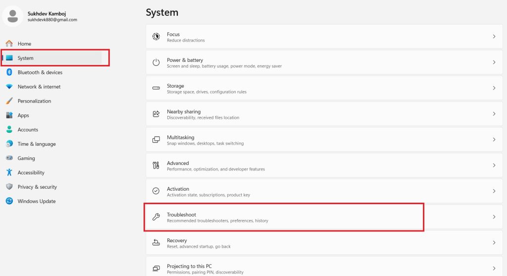 system-troubleshoot
