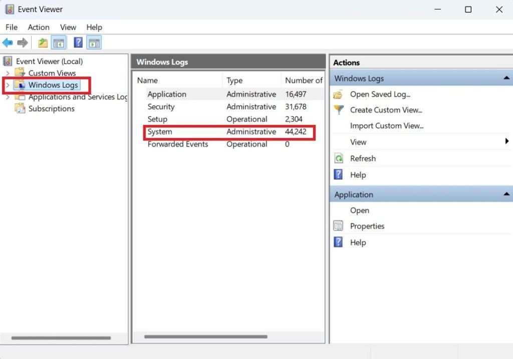 windows-log-system