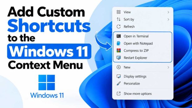 Add Custom Shortcuts to the Windows 11 Context Menu