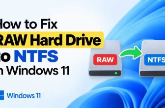 How to Fix RAW Hard Drive to NTFS in Windows 11
