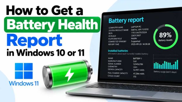 How to Get a Battery Health Report in Windows