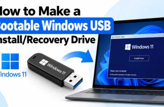 How to Make a Bootable Windows USB Install Recovery Drive