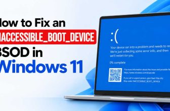 INACCESSIBLE_BOOT_DEVICE BSOD in Windows 11