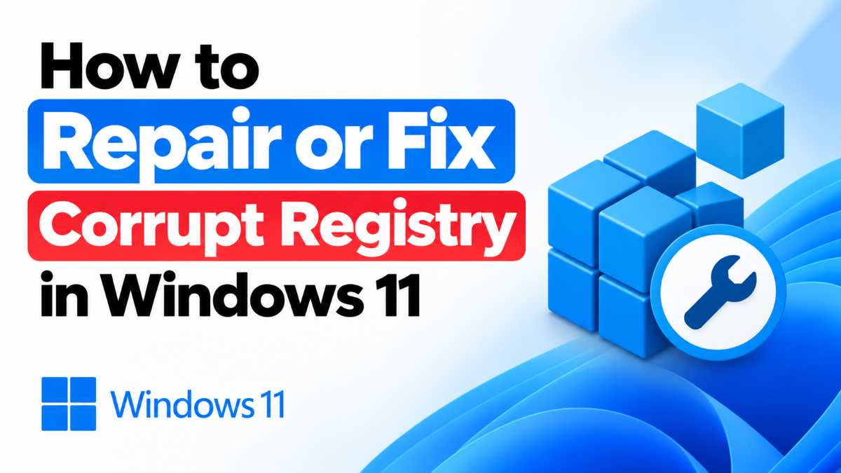 Repair or Fix Corrupt Registry in Windows 11