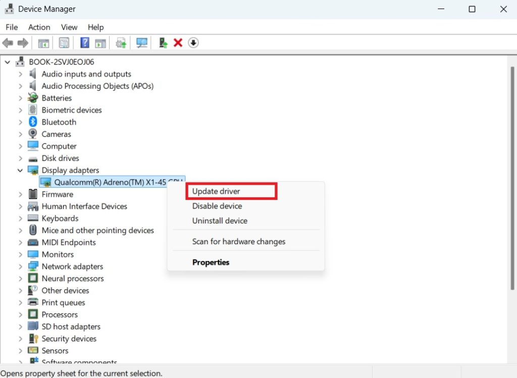 display-adaptors-update-drivers