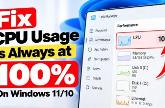 Fix CPU Usage at 100% on Windows 11_10