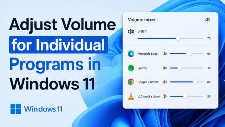 Adjust Volume for Individual Programs in Windows 11
