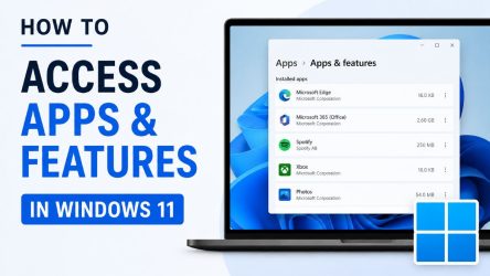 How to Access Apps & Features in Windows 11