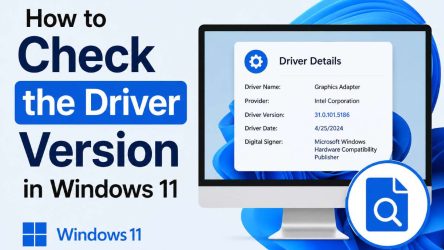 How to Check the Driver Version in Windows 11