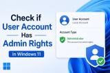 Check if User Account Has Admin Rights in Windows 11