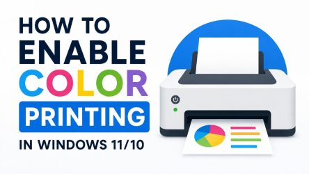 How to Enable Color Printing in Windows 11/10