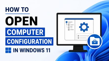 How to open computer configuration in Windows 11