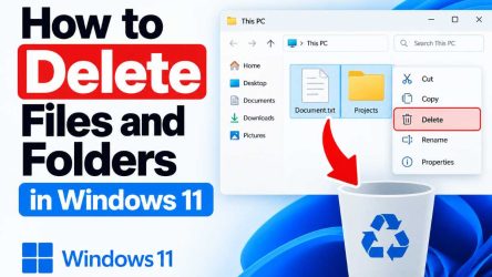 How to Delete Files and Folders in Windows 11