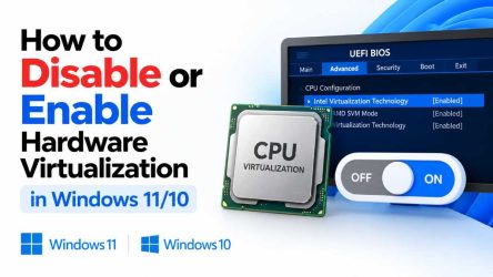 How to Use Hardware Virtualization in Windows 11/10
